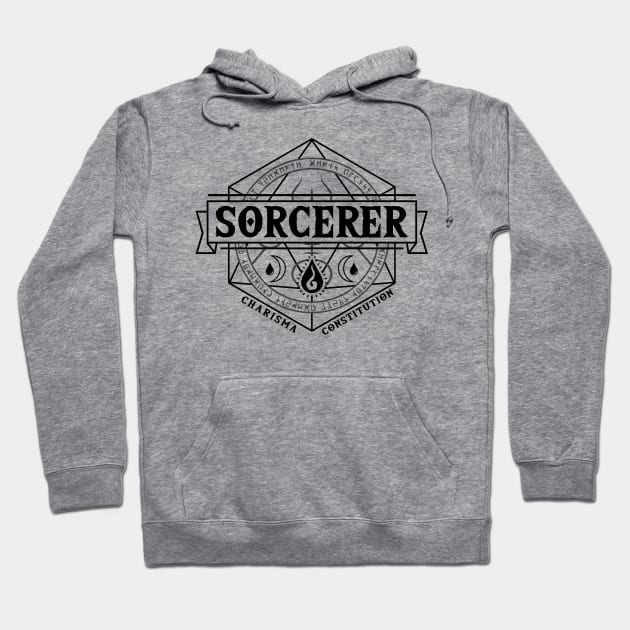 Sorcerer (Black) Hoodie by Moon Phoenix Crafts & Designs